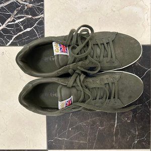 Men's Size 12 Gola Green Suede Sneaker Trainer